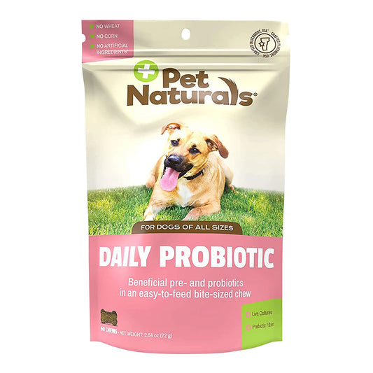 Daily Probiotic, Digestive Health Chew for Dogs, Duck Flavor, 60 Count Bag