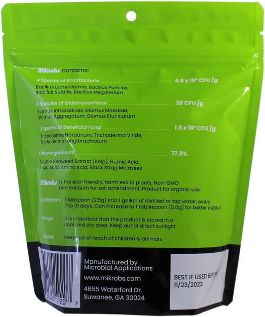 Microbial Superpack for Living Soil. Revitalize Plants (8 Oz)