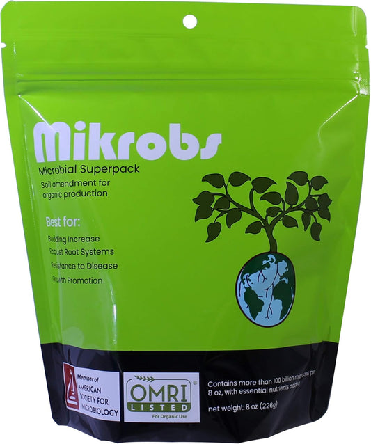 Microbial Superpack for Living Soil. Revitalize Plants (8 Oz)