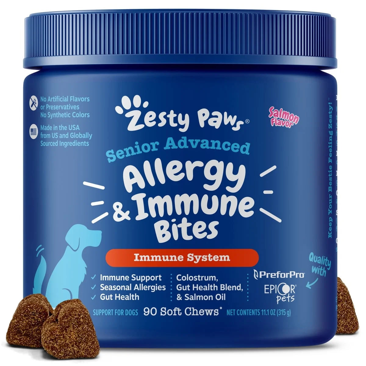 Senior Advanced Allergy & Immune Bites (Salmon, 90 ct)