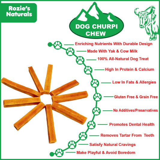 Yak Cheese Churpi Dog Chews - 15 Count