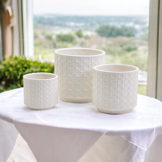 The Woven Stillness Planters