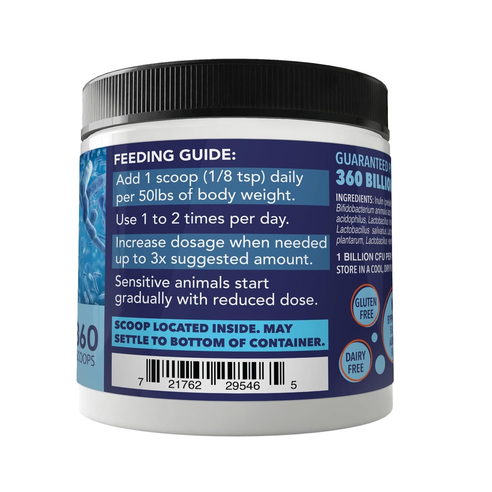 NUSENTIA Probiotics for Dogs -(360 Scoops)-Probio